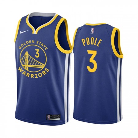 Dres Golden State Warriors Poole 3 Jordan Nike 2022-23 Icon Edition Royal Swingman